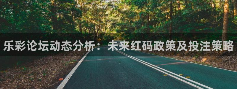 壹号娱乐招商：乐彩论坛动态分析：未来红码政策及投注策略