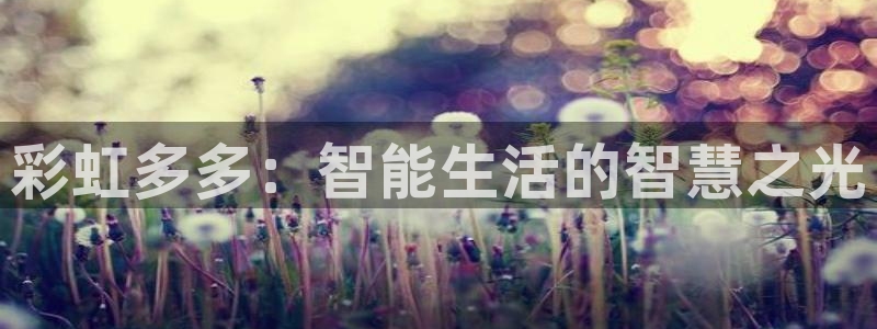 壹号娱乐体育在线注册：彩虹多多：智能生活的智慧之光